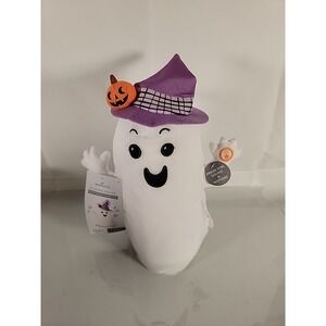 New Hallmark Gliding Ghost Pumpkin Witch Halloween Plush Sound and Motion, 14"
